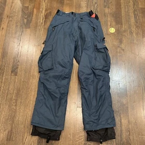 Foursquare Snowboard Snow Ski Pants Size M 30"x28" Performance Blue Vented - Picture 1 of 5
