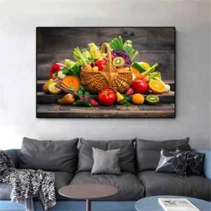 Kitchen Wall Art Fruit and Vegetable Canvas Painting Poster Prints Picture Mural - Picture 1 of 4