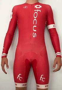 Castelli cycling suit singlet body paint speedsuit skinsuit racing biking l/s L - Picture 1 of 6