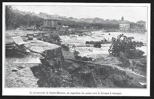1932 -- PROMENADE DE SAINTE MAXIME DETRUITE PAR LA TEMPETE . 3Z914 - Picture 1 of 1