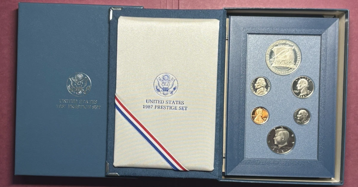 UNITED STATES 1987 PRESTIGE SET アンティーク 1987 Prestige Proof Set 6 Coins | International Coins & Currency