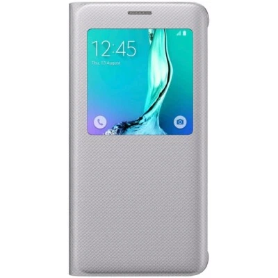 SAMSUNG S View Cover Custodia Originale GALAXY S6 Edge Plus G928 Grey - Immagine 1 di 4