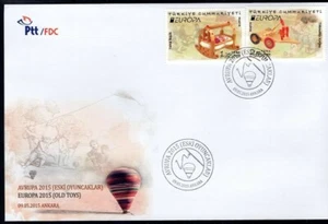 Turkey Europa Cept 2015 toys FDC - Picture 1 of 1