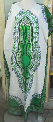 New Dashiki African Women Traditional Dress long caftan 2XL 58 Size - Image 1 of 3