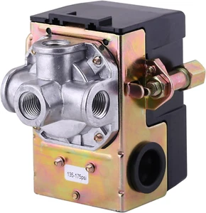 Pressostato compressore aria 175 PSI 4 porte 135-175 PSI resistente 1/4 NPT aria - Foto 1 di 12