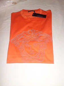 Authentic Versace T- Shirt Uomo Metallic Medusa Size M - Picture 1 of 6
