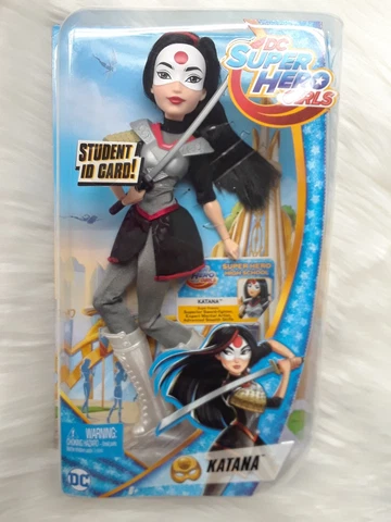 Mattel DC Super Hero Girls KATANA Action Figure Doll 12" w/Student ID, 2016 *New Cover
