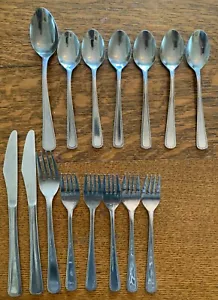Brigadoon (Stainless) by REED & BARTON Rebacraft 15pc set Korea rope edge - Picture 1 of 4