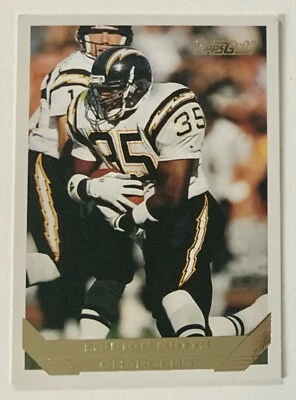1993 Topps Gold Football Marion Butts San Diego Chargers Card # 196 - Image 1 of 4