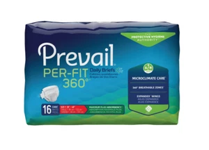 Prevail Per-Fit360 Adult Brief, MEDIUM SIZE 1, Heavy Abs / 96 count - Picture 1 of 4