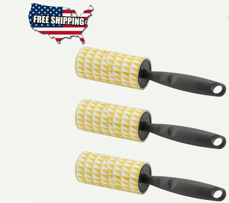 3-Pack IKEA BASTIS Lint Roller Removes Fur Animal Hair Dust 904.256.26