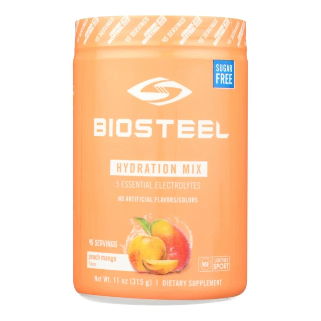 BioSteel Sports Hydration Mix Peach Mango Electrolytes - 11 oz (45 Servings)