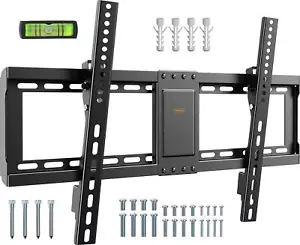 Tilt TV Wall Bracket Slim Profile VESA 400x600mm Capacity 75Kg 37-82" Screen NEW - Picture 1 of 6