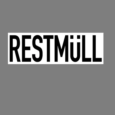 Sticker residual waste 20 cm sticker note waste separation container 4061963018965 - Image 1 of 4