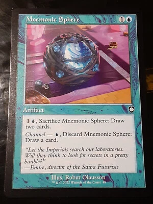 Mnemonic Sphere , Commander Brothers War , Near Mint , MTG , FREE SHIPPING - Image 1 of 2