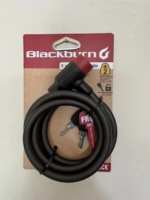 ✅ Cerradura para bicicleta Blackburn Key, 5 pies X 10 mm cable de acero bloqueo para bicicleta nuevo envío el mismo día Foto 1 de 2