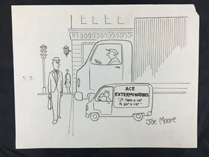 Original Editorial Cartoon Art von Joe Moore "Exterminators" - Bild 1 von 2