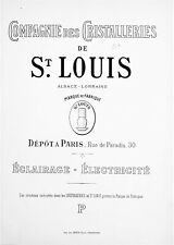 Cristal de St Louis, Rare catalogue 1900 spécial Eclairage, en format PDF