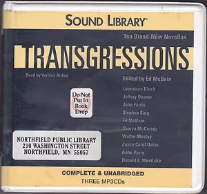 Transgressions edited by Ed McBain (2005, MP3-CD, Unabridged) 10 Novellas - Picture 1 of 2