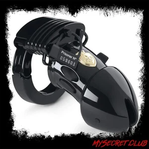 MyStim Pubic Enemy No 1 Black Edition E-Stim Cock Cage - Picture 1 of 4