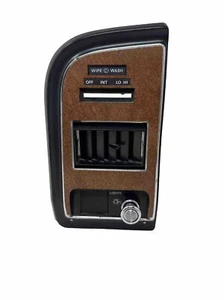 80-91 Ford Econoline E150 E250 Van Tablero Faro Limpiaparabrisas Bisel Ajuste Panel Negro - Imagen 1 de 14