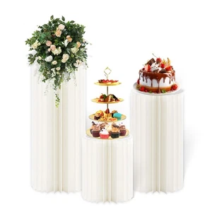 4er-Pack Buffet-Riser | Lebensmittel-Riser für Buffet-Tisch, schwarze Acryl-Riser... - Bild 1 von 6