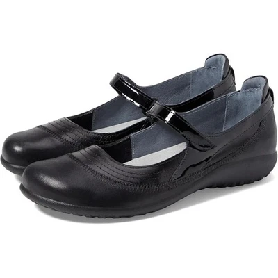 Pisos Naot para mujer Kirei Mary Jane EU 43 US 12 cuero nobuck negro nuevos en caja Foto 1 de 4