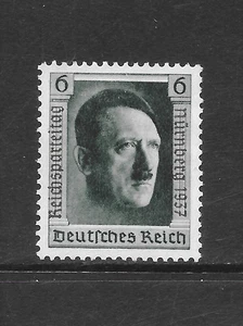 GERMANY  SCOTT B106a MH VF - 1937 6pf BLUISH GREEN SEMI-POSTAL ISSUE - Picture 1 of 2