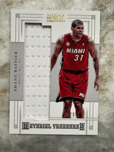 Shane Battier 2012/13 National Treasures Game Used Jersey Relic 53/99 Miami Heat - Picture 1 of 4