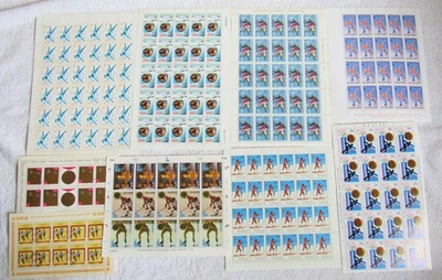 Огромный Лот Иностранных Марок Европа Азия Африка Тихоокеанские Острова Листы Буклет Панели - Изображение 1 из 4