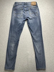 American Eagle Jeans Mens 29x32 Blue Skinny Next Level Flex Denim Distressed - Picture 1 of 14