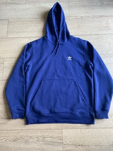 Sudadera con Capucha Adidas Original Logotipo del Trifolio Forrada de Vellón Talla Grande Pecho 44" - Imagen 1 de 8