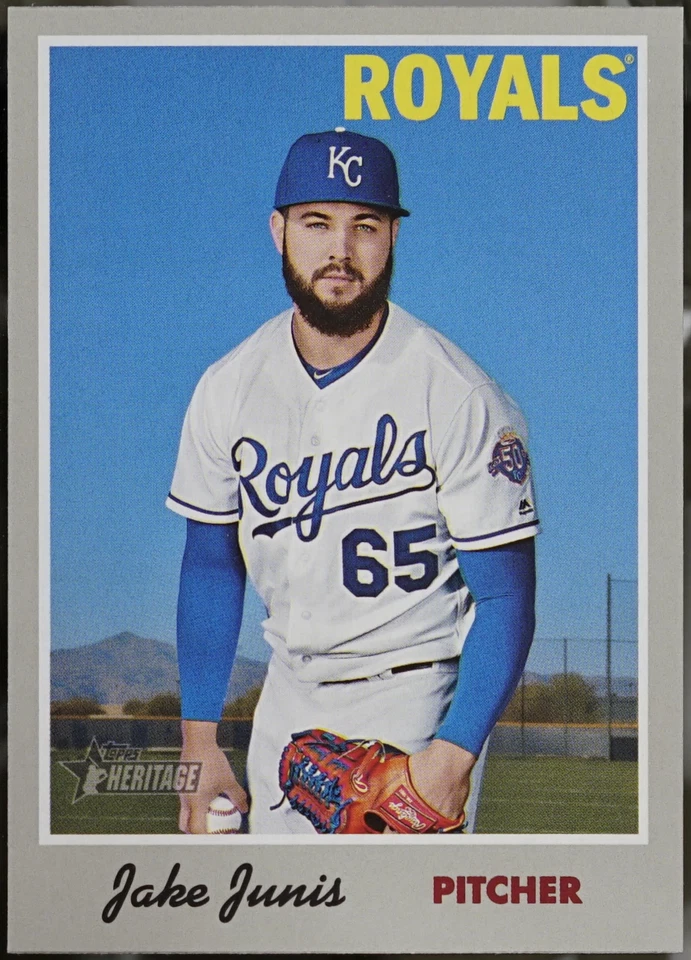 2019 Topps Heritage Baseball Jake Junis #16 NM - Image 1 of 1