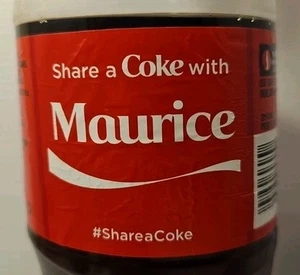 Share A Coke With Maurice 2014 personalisiertes Geschenk Coca-Cola Cola Flasche - Bild 1 von 4
