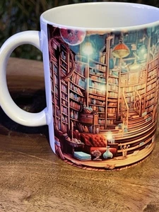 3-D Bookshelf Mug 11 Oz Ceramic book lovers dream school librarian Colorful - Picture 1 of 6
