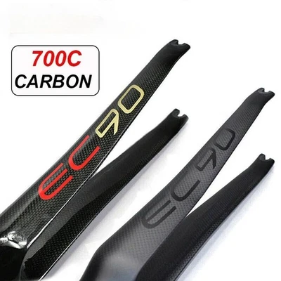 Horquilla rígida delantera de fibra de carbono completa 700C 1-1/8" piezas de bicicleta de ciclismo Foto 1 de 4