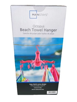 Toallero de playa Mainstay Octopus rosa nuevo Foto 1 de 3