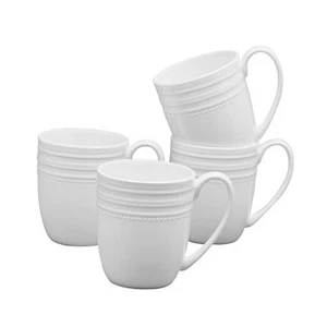 Kamryn Vegan Bone China Lightweight Set of 4 Mugs, 13.5 Ounce - Picture 1 of 6