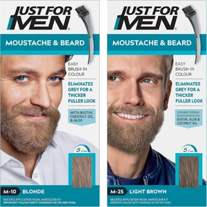 Just For Men Moustache & Beard Dye Eliminates Grey For a Thicker & Fuller Look - Picture 1 of 18