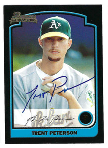 TRENT PETERSON 2022 HISTORIC AUTOGRAPHS RETROGRAPHS 2 ON CARD BUYBACK AUTO