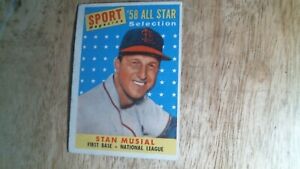 1959 Topps baseball card # 476 Stan Musial AS EXEX+