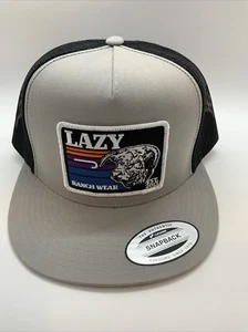 LAZY J RANCH SILBER & SCHWARZ SONNENUNTERGANG RETRO KLASSISCH FIVE PANEL TRUCKERMÜTZE - Bild 1 von 4