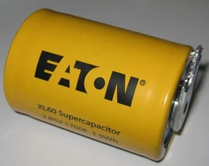 Eaton 1700 Farad Capacitor - XL60 Supercapacitor - 2.85V DC - 1.9 Wh – 60mm Dia - Picture 1 of 7