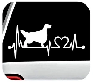 Calcomanía Pegatina Setter Inglés Raza Perro Latido del Corazón Pegatina Irlandés Regalo Accesorio K1158 - Imagen 1 de 3