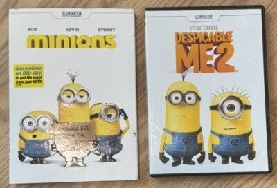 Minions & Despicable Me 2 DVD Set (2 movies) Kevin, Stuart & Bob. Steve Carell - Image 1 of 2