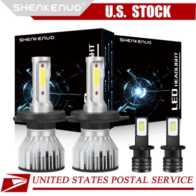 For Mazda protege 2001 2002 2003 6000K LED Headlight + Fog Light Bulbs Combo 4pc - Image 1 of 4