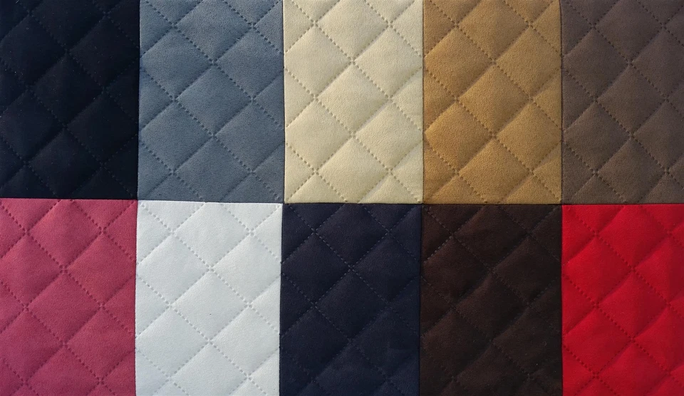 Polsterstoff Alcala gesteppt Meterware Microfaser Wildleder-Imitat kaschiert - Bild 1 von 2