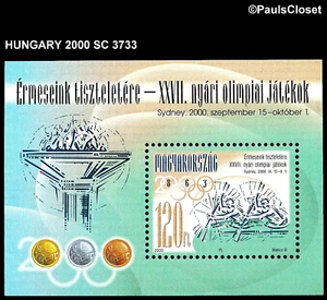 HUNGARY 2000 SC 3733 2000 SUMMER OLYMPICS SYDNEY 120fo MULTICOLOR S/S MNH OG VF - Picture 1 of 2