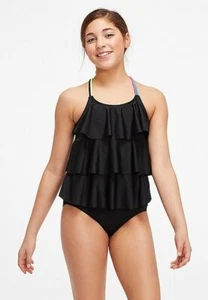 Justice Girls Rainbow Strap Tiered Tankini Top - New With Tags - Picture 1 of 5