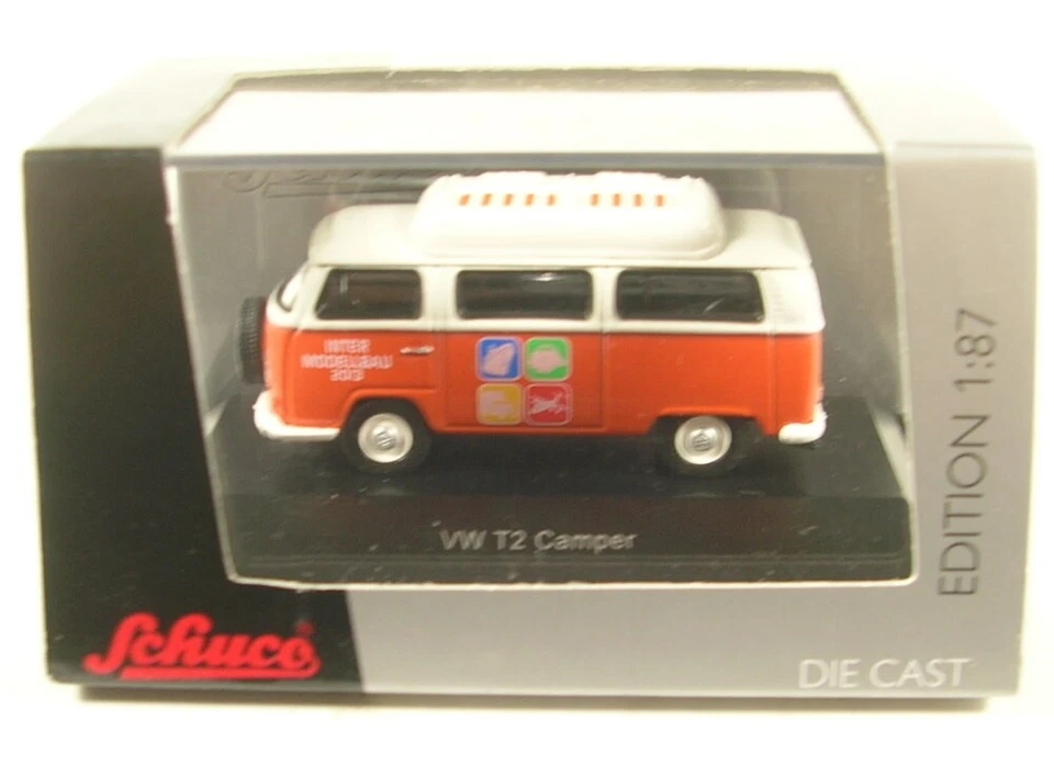 VW T2A Doka Camper Intermodellbau 2013 1:87 Schuco - Immagine 1 di 1